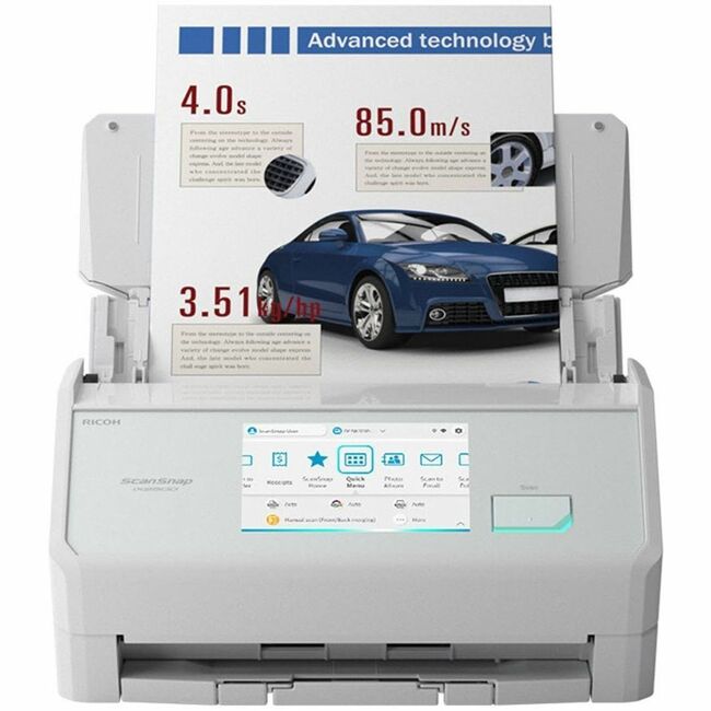 Ricoh PFU PA03860-B105 Scansnap iX2500 (White) Large Format ADF/Manual Feed Scanner - 600 dpi Optical - White