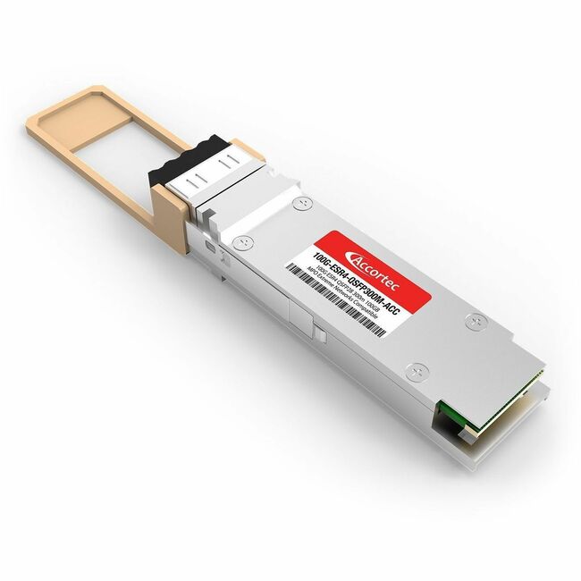 Accortec Incorporated 100G-ESR4-QSFP300M-ACC Accortec 100G ESR4 QSFP28 300m 100GB MPO Extreme Networks Compatible