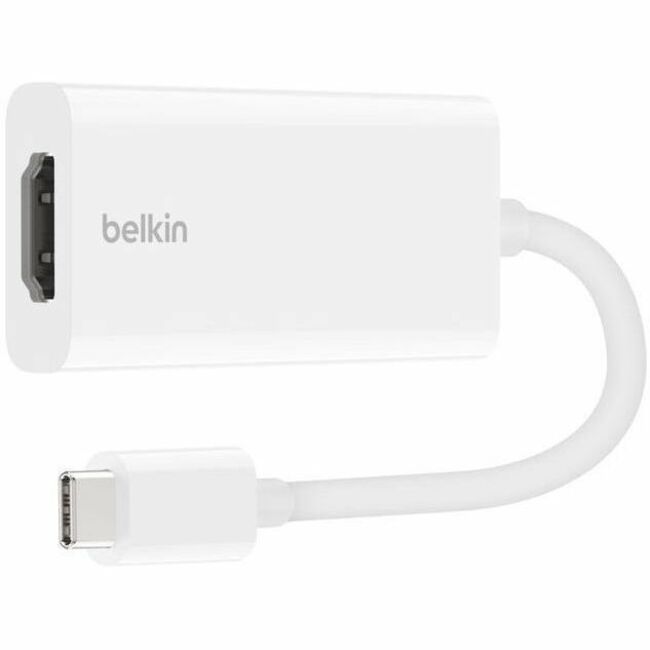 Belkin International INC F2CU038DSWHTAPL Belkin USB-C (M) to HDMI (F) Audio Video Adapter - Supports Dolby Vision - 4K at 60Hz - Adapter Cable - White