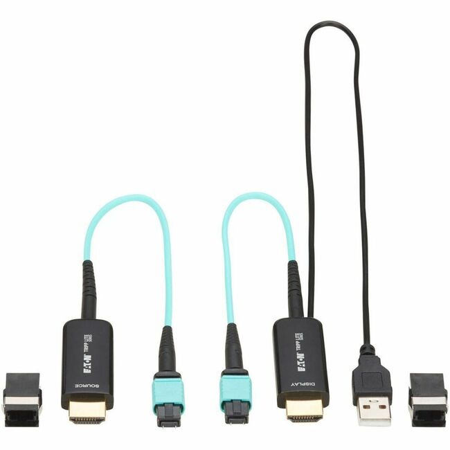 Eaton P568-000-FBR Tripp Lite HDMI fiber extender termination for MPO fiber optic cable, supports 4K 60Hz up to 328 ft.