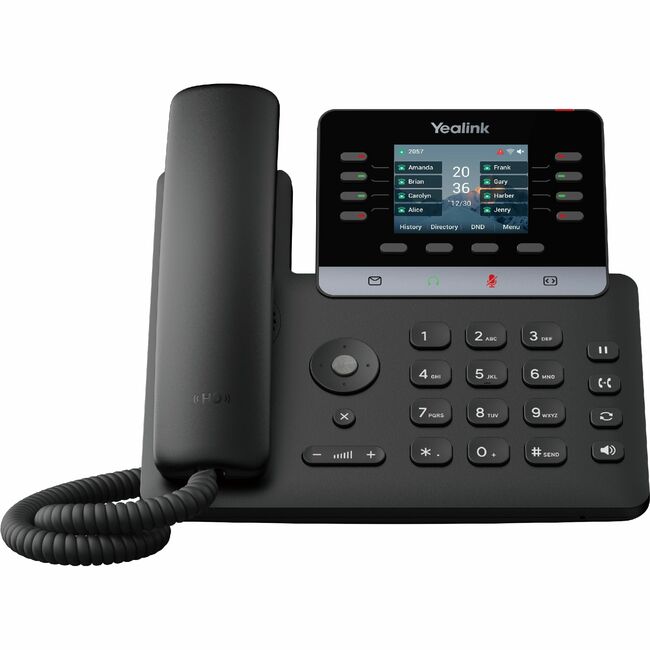 Yealink Network Technology CO. 1301012 Yealink T73U IP Phone - Corded - Corded - 5 Multiple Conferencing - Wall Mountable, Stand Mountable - Gray