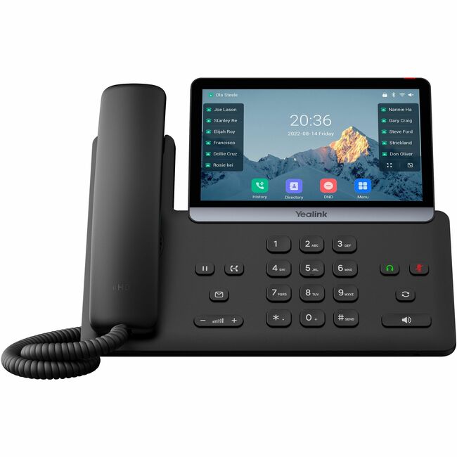 Yealink Network Technology CO. 1301011 Yealink T77U IP Phone - Corded - Corded - 10 Multiple Conferencing - Wall Mountable, Stand Mountable - Classic Gray