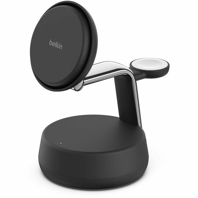 Belkin International INC WIZ040TTCH Belkin 25W Wireless Magnetic Charging Dock w/ Qi2 for iPhone & Apple Watch & Airpods - Fast Charge - Charcoal
