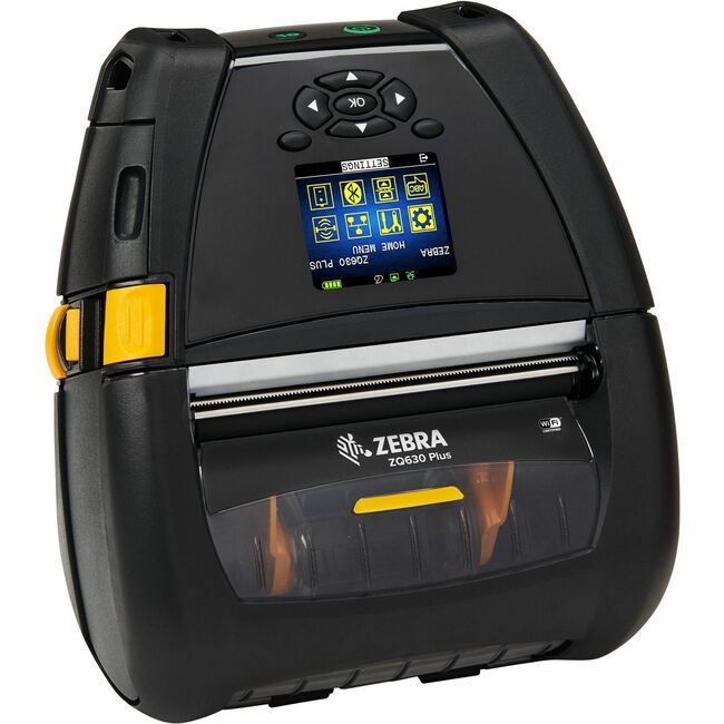 Strategic Sourcing-zebra ZQ63-AUXA004-00 Zebra ZQ630 Plus Desktop, Industrial, Mobile, Retail, Transportation & Logistic, Warehouse Direct Thermal Printer - Monochrome - Label/Receipt Print - Fast Ethernet - USB - Serial - Bluetooth 4.2 - IEEE 802.11