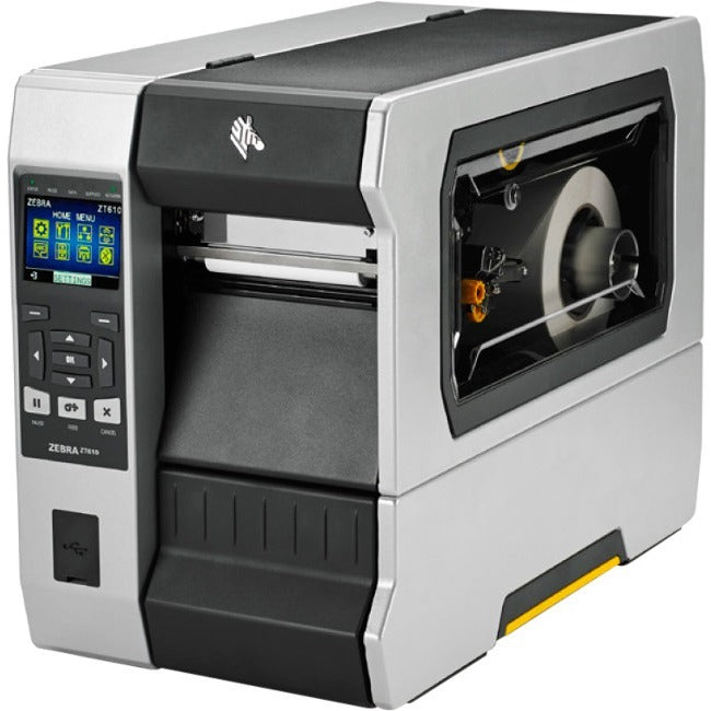 Strategic Sourcing-zebra ZT61042-T01010GA Zebra ZT610 Industrial Direct Thermal/Thermal Transfer Printer - Monochrome - Label Print - USB - Serial - Bluetooth - TAA Compliant
