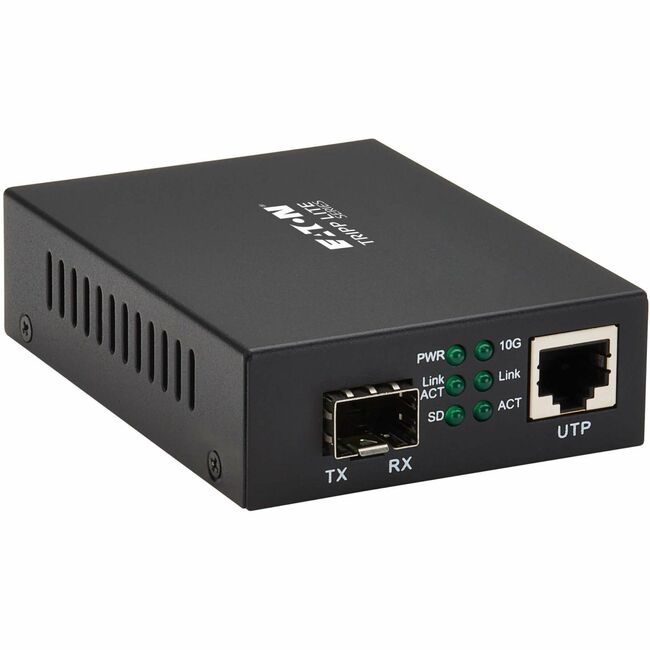 Eaton N786-001-SFP Tripp Lite series 10 Gb SFP+ to RJ45 Ethernet Media Converter - 850 nm and 1310 nm Compatible, Up to 80km