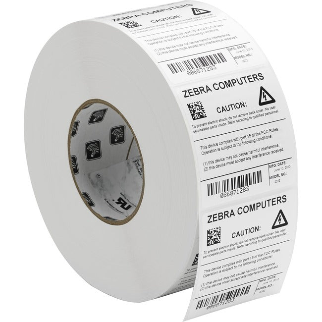 Strategic Sourcing-zebra 18951 Zebra Label Polyester 4 x 2in Thermal Transfer Zebra Z-Ultimate 3000T 3 in core
