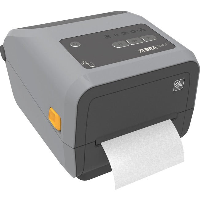 Strategic Sourcing-zebra ZD4A043-C01E00EZ Zebra ZD421c Desktop Thermal Transfer Printer - Monochrome - Label/Receipt Print - USB - USB Host - Bluetooth - Near Field Communication (NFC) - US