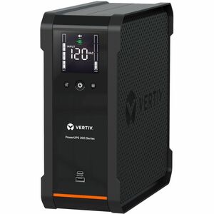 Vertiv PSA6-1000LVT PowerUPS 200 Standard Line Interactive PSA6-1000LVT, 1000VA/625W, AVR, USB Charging, Color LCD, User-Replaceable Battery, 8 NEMA Outlets, Three-Year Warranty