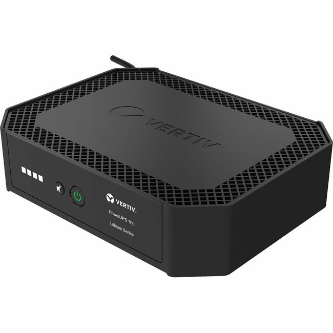 Vertiv PUL-350LVT PowerUPS 100 Standby Lithium-Ion UPS PUL-350LVT, 350VA/210W, 120V, Wall-Mount, LED, 4 NEMA 5-15R Outlets, Five-Year Warranty