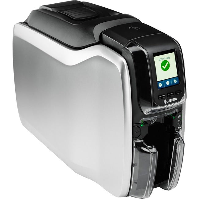 Strategic Sourcing-zebra ZC32-000C0G0US00 Zebra ZC300 Double Sided Desktop Dye Sublimation/Thermal Transfer Printer - Color - Card Print - Ethernet - USB - USB Host - US