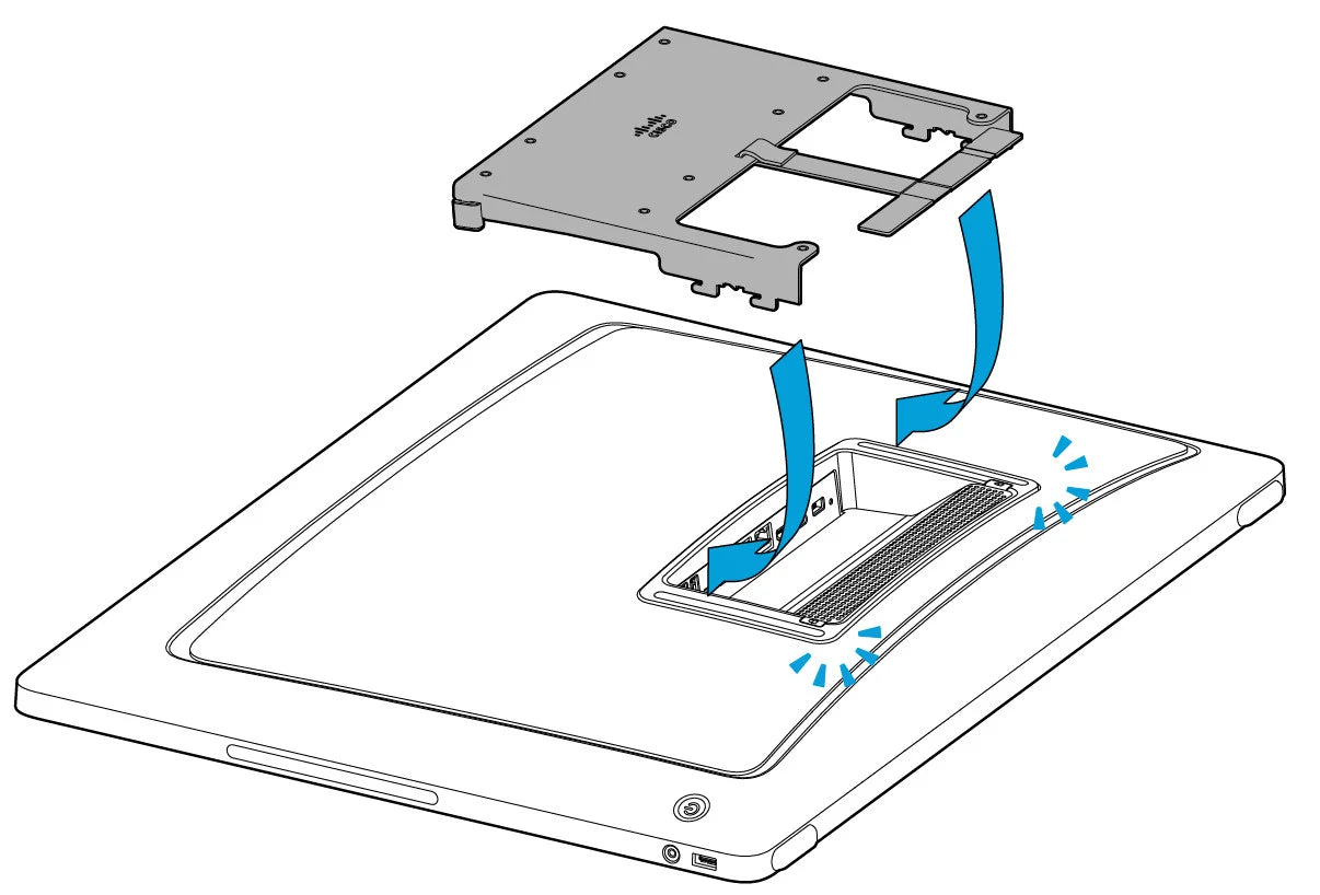 Cisco Systems CS-DESKP-VESA-C= Cisco Mounting Adapter Kit for Collaboration Display - Black
