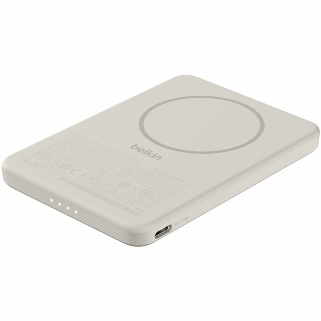 Belkin International INC BPD010FQSA Belkin BoostCharge Slim Magnetic Power Bank 5K, Sand