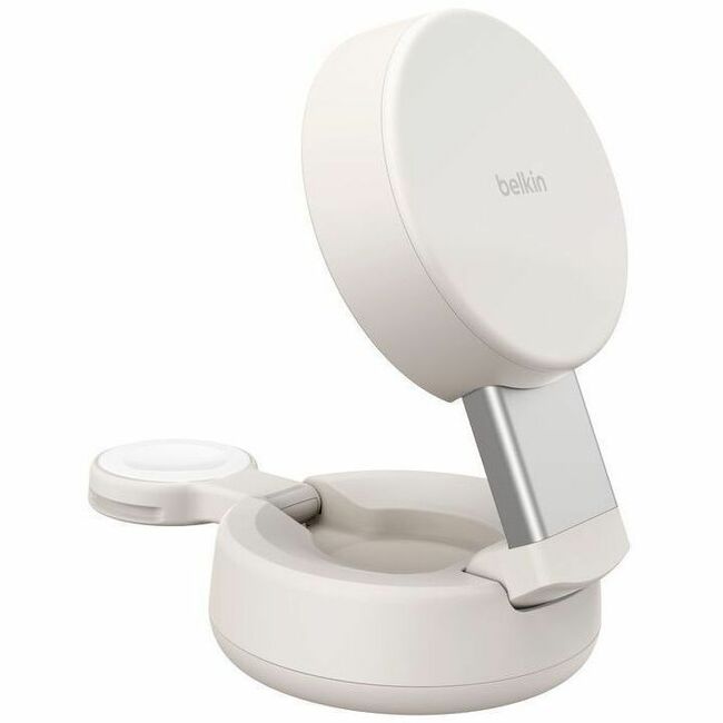 Belkin International INC WIZ043TTSD Belkin UltraCharge Pro 2-in-1 Convertible Magnetic Charger with Qi2 25W, Sand