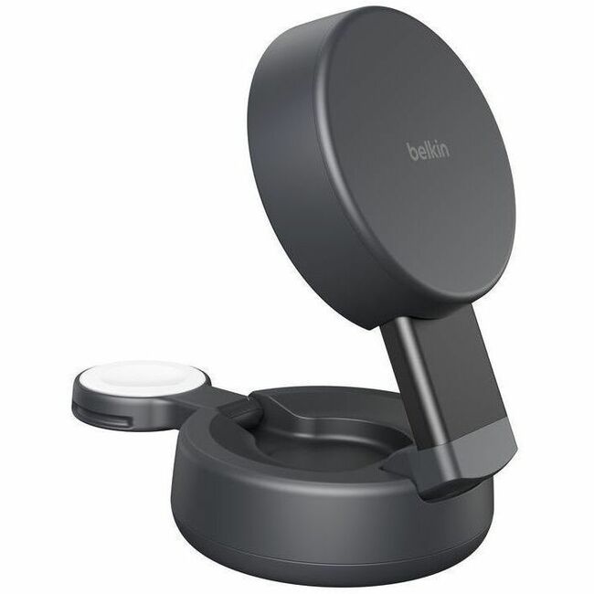 Belkin International INC WIZ043TTCH Belkin UltraCharge Pro 2-in-1 Convertible Magnetic Charger with Qi2 25W, Charcoal