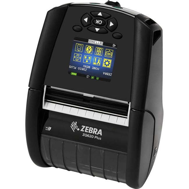 Strategic Sourcing-zebra ZQ62-AUFA004-00 Zebra ZQ620 Plus Desktop, Industrial, Mobile Direct Thermal Printer - Monochrome - Label/Receipt Print - Bluetooth - Near Field Communication (NFC)