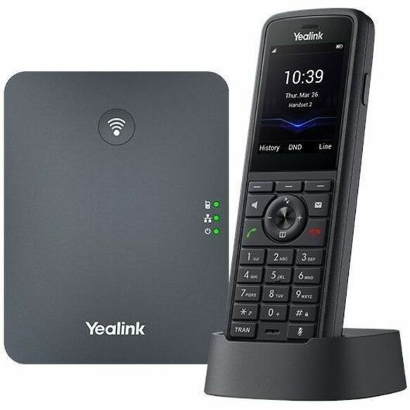 Yealink Network Technology CO. 1302036 Yealink W79P Pro IP Phone - Cordless - Cordless - DECT, Bluetooth - 3 Multiple Conferencing - Desktop, Wall Mountable - Classic Gray, Black