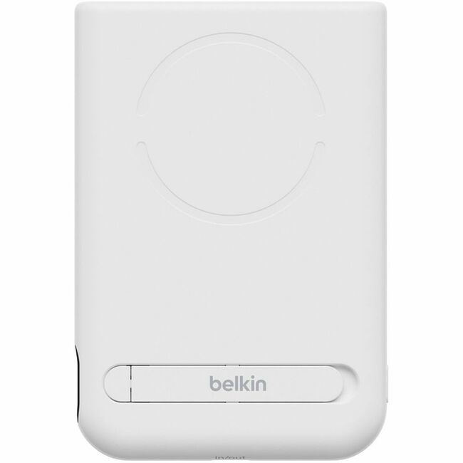 Belkin International INC BPD014FQWH Belkin UltraCharge Pro Power Bank 10K with Magnetic Ring, White