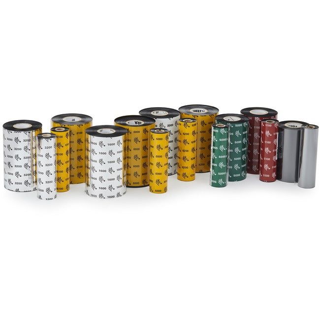 Strategic Sourcing-zebra 03200BK11045 Zebra Wax Resin Ribbon 4.33inx1476ft 3200 High Performance 1in core