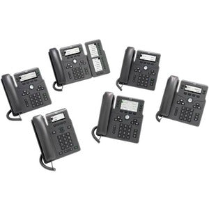 Cisco Systems CP-6861-3PW-NA-K9= Cisco 6861 IP Phone - Corded - Corded/Cordless - Wi-Fi - Wall Mountable - Charcoal