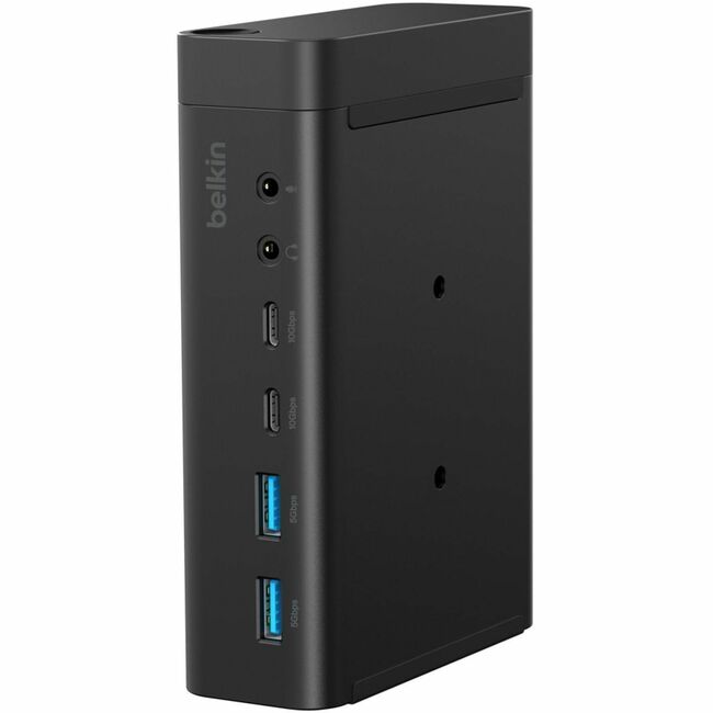 Belkin International INC INC028TTBK Belkin 14-in-1 Dual Display USB-C Docking Station - 10 Gbps 140W - 4xUSB-A, 3xUSB-C, 2xDP, 2xHDMI, 1x2.5GbE, 2x3.5mm Audio - 4K - Black