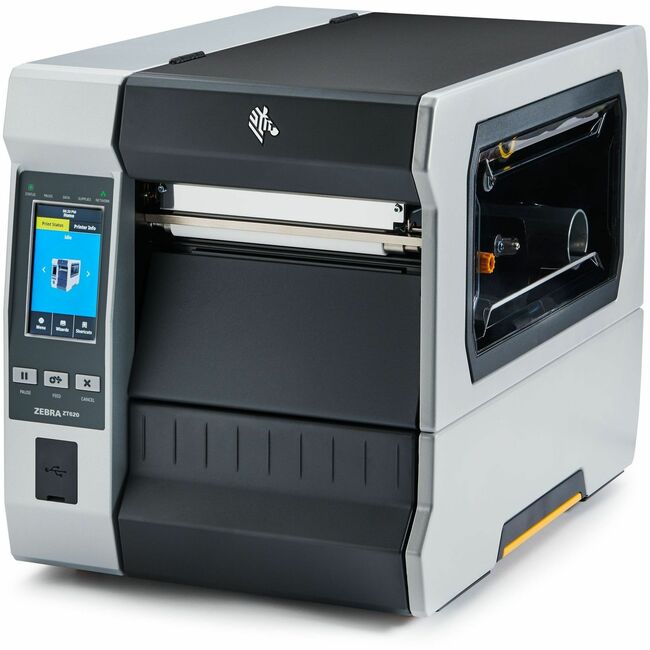 Strategic Sourcing ZT62063-T01E100Z Zebra ZT620 Industrial, Manufacturing, Transportation & Logistic, Retail, Healthcare Thermal Transfer Printer - Monochrome - Label Print - Gigabit Ethernet - USB - USB Host - Serial - Bluetooth 4.0 - US