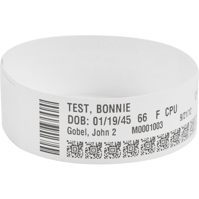 Strategic Sourcing-zebra 10006995-5K Zebra Wristband Polypropylene 1 x 11in Direct Thermal Zebra Z-Band Direct Pink HC100