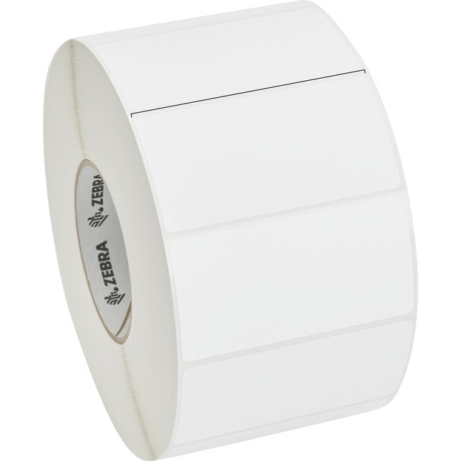 Strategic Sourcing-zebra 10011994 Zebra Label Polypropylene 4 x 2in Thermal Transfer Zebra PolyPro 3000T 3 in core