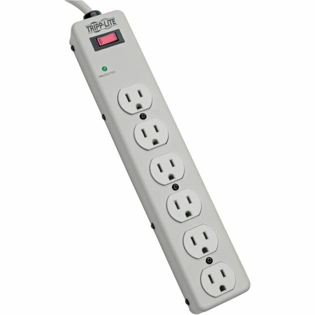 Eaton TLM606HJ Tripp Lite Series Protect It! 6-Outlet Surge Protector, 6 ft. (1.83 m) cord, 1340 Joules, Diagnostic LED