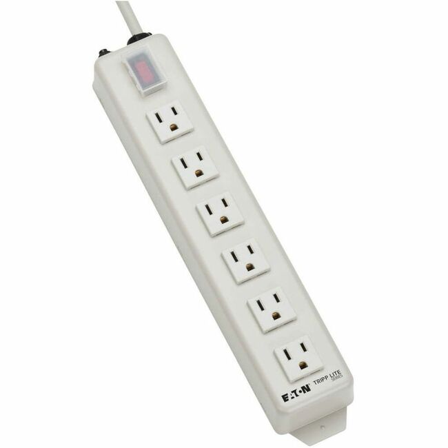 Eaton Tripp Lite Power It! 6-outlet power strip with 15 ft. cord and metal housing, ideal for home or office use.
