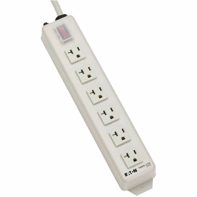 Eaton Tripp Lite Power It! 6-outlet power strip with 15 ft. cord, metal housing, and 5-20P plug for reliable electrical power.