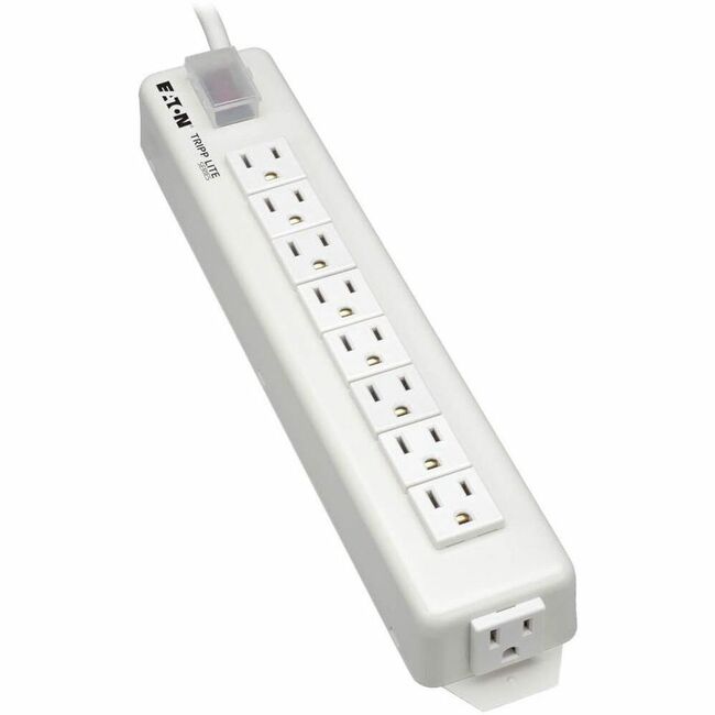 Eaton Tripp Lite Power It! 9-outlet power strip with 15-foot cord, black plastic body, and individual outlet spacing.
