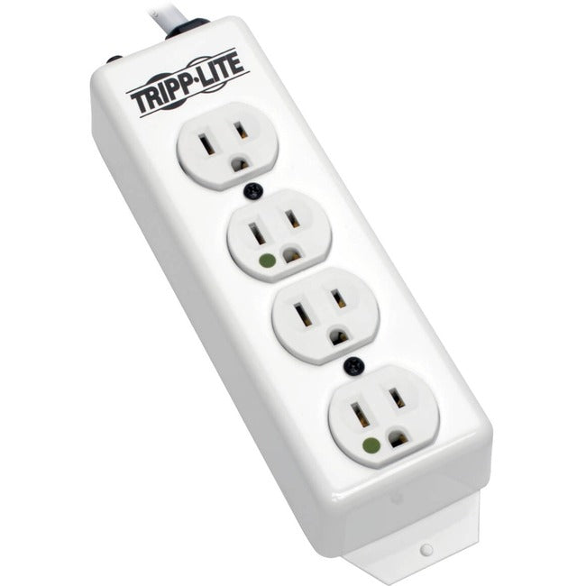 Eaton PS-415-HG medical-grade power strip with four hospital-grade outlets and 15 ft antimicrobial cord.