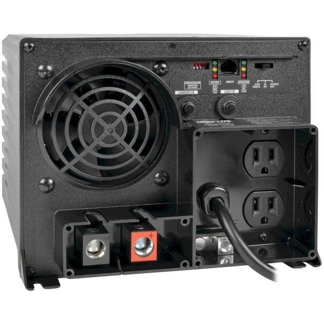 Eaton APS1250 Tripp Lite Series 1250W PowerVerter APS 12VDC 120V Inverter/Charger with Auto Transfer Switching, 2 Outlets