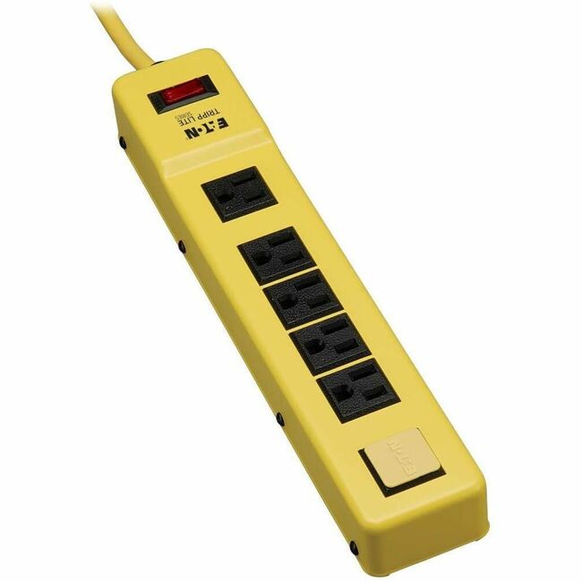 Eaton TLM626NS Tripp Lite Series Power It! 6-Outlet Safety Power Strip, 6 ft. (1.83 m) Cord & Clip, Safety Covers