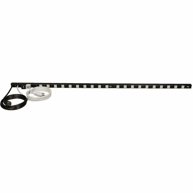 Eaton PDU40TDUAL Power Distribution Unit with 40 NEMA outlets, dual-circuit 120V, 10 ft. cords, for data center or server rack use.