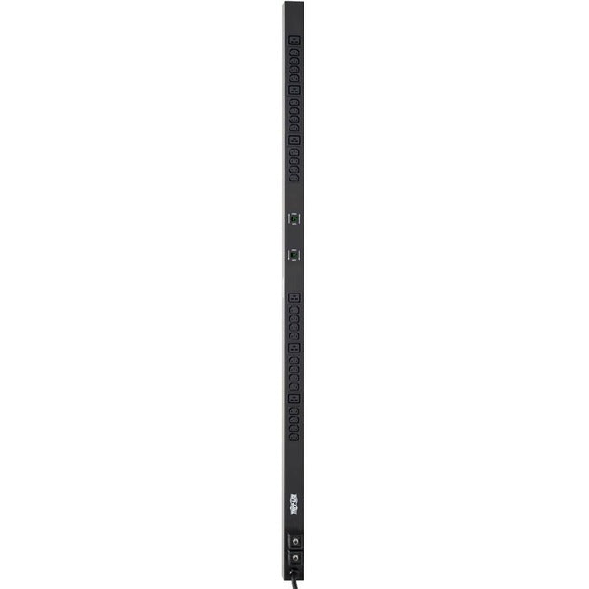Eaton PDUMV30HV PDU with 6 C19 and 24 C13 outlets, 10 ft cord, single-phase 208/230V, vertical rack-mount power distribution unit