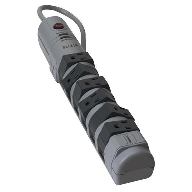 Belkin International INC BP108000-06 Belkin 8-Outlet Pivot-Plug Surge Protector, 6 ft. Cord
