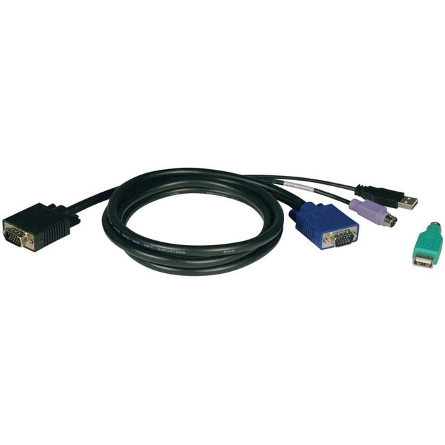 Eaton P780-010 Tripp Lite by Eaton USB/PS2 Combo Cable Kit for NetController KVM Switches B040-Series and B042-Series 10 ft. (3.05 m)