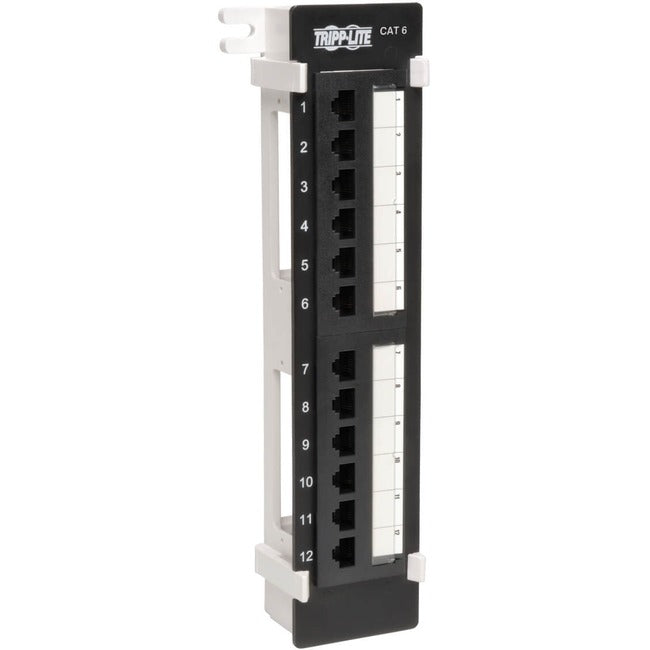 Eaton N250-012 Tripp Lite by Eaton 12-Port Cat6 Wall Mount Vertical 110 Patch Panel RJ45 TAA GSA