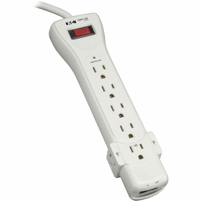 Eaton SUPER6TEL12 Tripp Lite by Eaton Protect It! 7-Outlet Surge Protector 12 ft. (3.66 m) Cord 1080 Joules Fax/Modem Protection RJ11