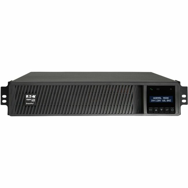 Eaton SMART3000RM2U SmartPro 3000VA line-interactive UPS with LCD, 7 outlets, network card, USB, DB9, 2U rack/tower placement
