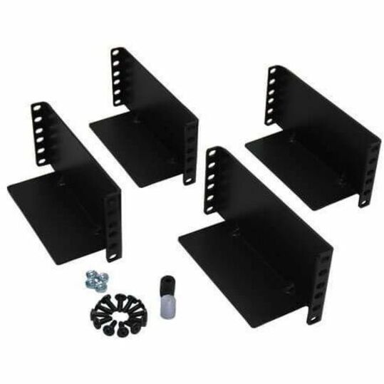 Eaton Tripp Lite 2-Post Rack-Mount Installation Kit with 2U components for UPS, transformer, and battery pack setup.