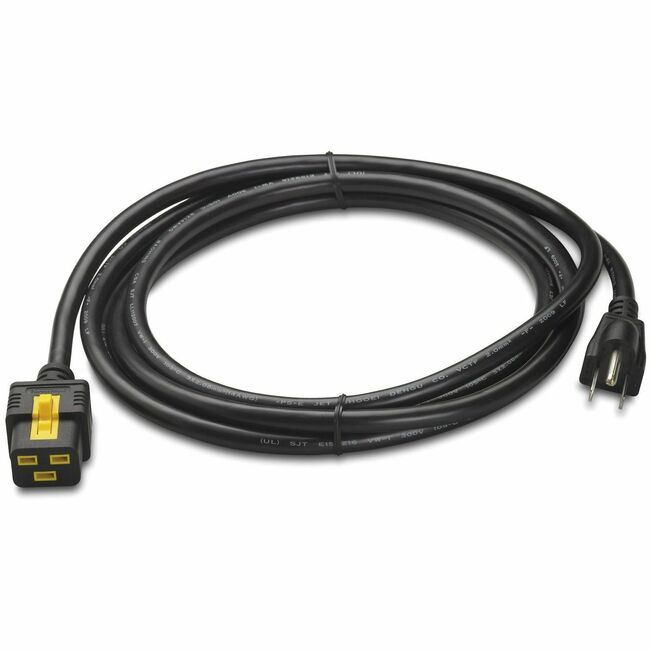 APC BY Schneider Electric AP8750 APC NetShelter Power Cord, Locking, IEC C19 to NEMA 5-15P, 3.0m