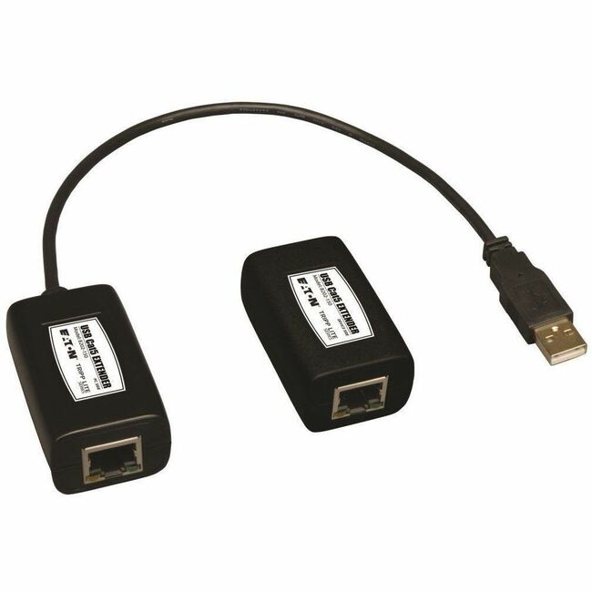 Eaton B202-150 Tripp Lite by Eaton 1-Port USB over Cat5/Cat6 Extender Transmitter and Receiver up to 150 ft. (45.72 m) TAA
