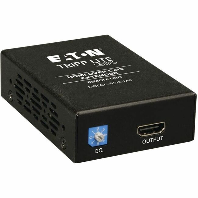 Eaton Tripp Lite HDMI over Cat5/6 extender remote receiver box for audio and video transmission up to 150 feet.