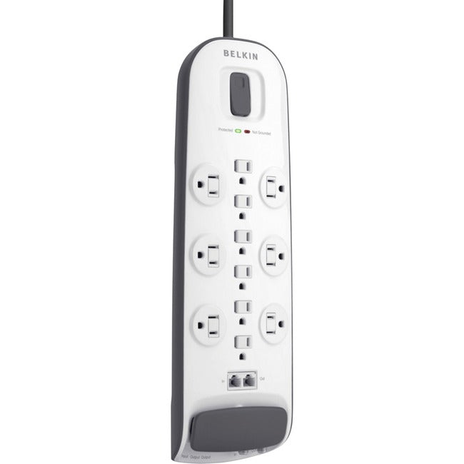 Belkin International INC BV112230-08 Belkin 12-outlet Surge Protector with 8 ft Power Cord with Cable/Satellite Protection