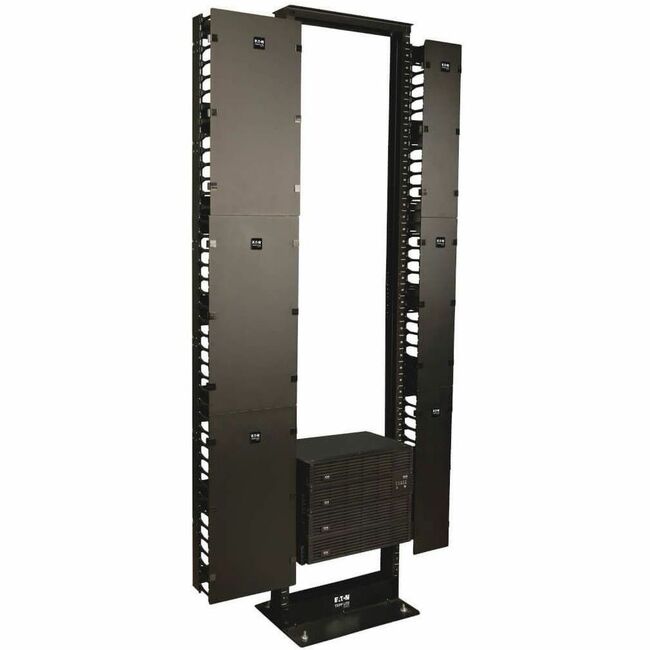Eaton SRCABLEVRT12 Tripp Lite by Eaton SmartRack 12-in. (30.48 cm) Width High Capacity Vertical Cable Manager - Double finger duct with cover
