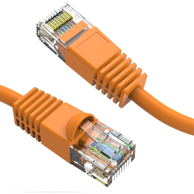 Axiom C6MB-O100-AX 100FT CAT6 550mhz Patch Cable Molded Boot (Orange)