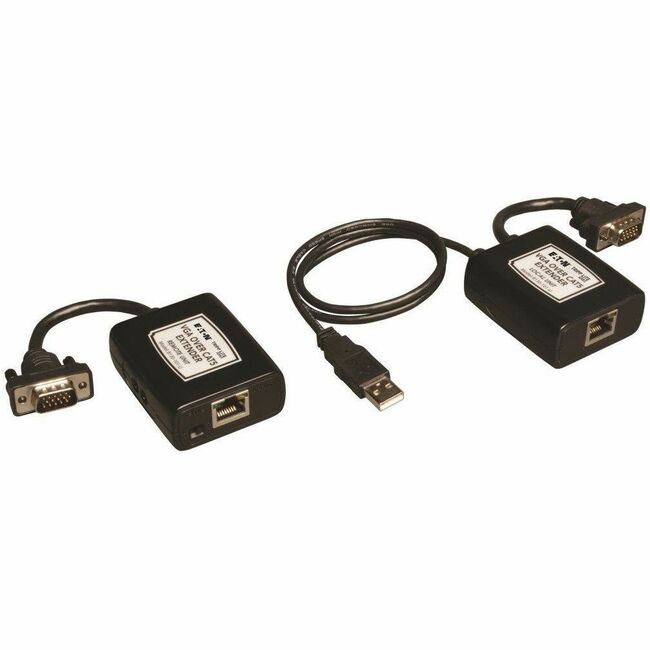 Eaton B130-101-U Tripp Lite by Eaton VGA over Cat5/6 Extender Kit Transmitter/Receiver for Video USB Powered Up to 500 ft. (152 m) TAA